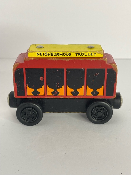 Vintage Other - 2004 McFreely Rogers Foundation Neighborhood Wood Trolley Magnetic